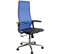 Кресло для персонала МЕТТА ErgoLife Set 7/подл.158/осн.Synchro 004 (Васильковый-Черный 222.4.1.3E3) z222.4.1.3E3