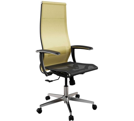 Кресло для персонала МЕТТА ErgoLife Set 7/подл.158/осн.Synchro 004 (Золотой ротанг-Черный 220.4.1.3E3) z220.4.1.3E3