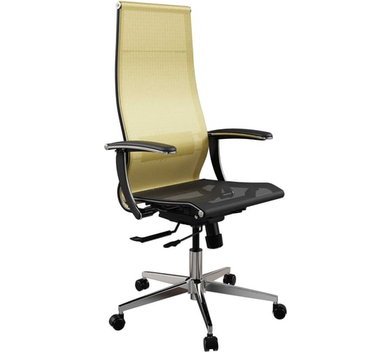 Кресло для персонала МЕТТА ErgoLife Set 7/подл.158/осн.Synchro 104 (Золотой ротанг-Черный 220.4.1.333) z509883085