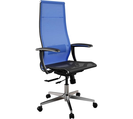 Кресло для персонала МЕТТА ErgoLife Set 7/подл.158/осн.Synchro 104 (Васильковый-Черный 222.4.1.333) z509883030
