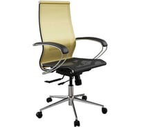 Кресло для персонала МЕТТА ErgoLife Set 9/подл.131/осн.Synchro 152 (Золотой ротанг-Черный 203.16.1.353) z203.16.1.353