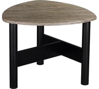 Журнальный стол Мебелик Саут 3Д чёрный, палисандр, натуральный 6054