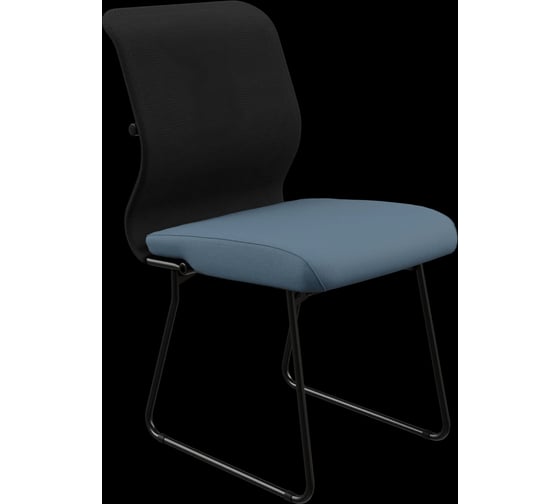 Кресло для персонала МЕТТА Sit 8 M4-9 - X2+Bahama /Uh00/Wh12(F57) (Черный-Синий) z124.1.1.6A5