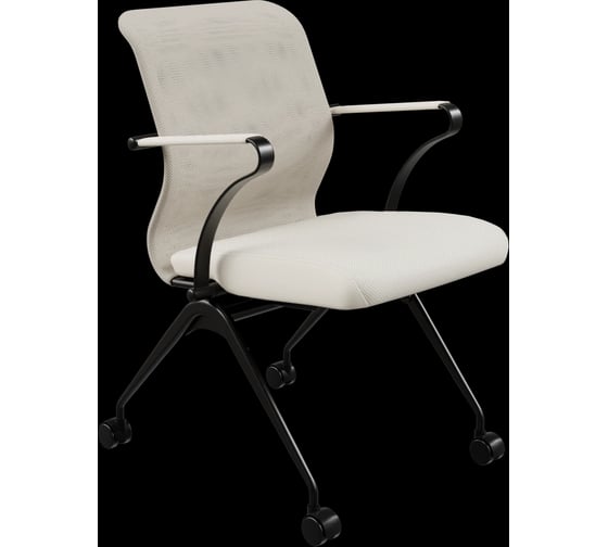 Кресло для персонала МЕТТА Sit 8 M4-9K - X2+Extra /Uh00/Wh12/K15bL(F56.W01) (Молочный) z11B.61.1.682