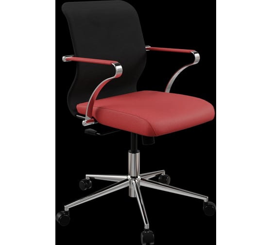 Кресло для персонала МЕТТА Sit 8 M4-9K - X2+Bahama /Uh00/Wh12/K15cF(M09.B23.G18.W01) (Черный-Красный) z125.5C.1.2A2