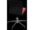 Кресло для персонала МЕТТА Sit 8 M4-9 - X2+Bahama /Uh00/Wh12(M01.B23.G42.W01) (Черный-Красный) z125.1.1.D02 8