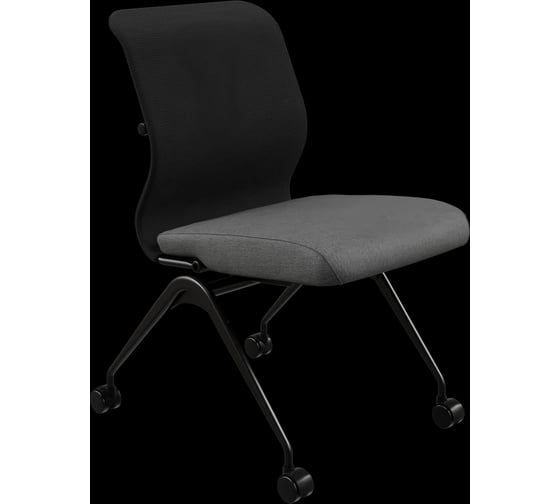 Кресло для персонала МЕТТА Sit 8 M4-9 - X2+Bahama /Uh00/Wh12(F56.W01) (Черный-Тем.серый) z290.1.1.682
