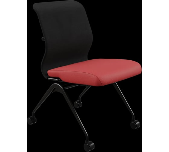 Кресло для персонала МЕТТА Sit 8 M4-9 - X2+Bahama /Uh00/Wh12(F56.W01) (Черный-Красный) z125.1.1.682