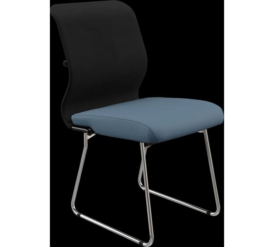 Кресло для персонала МЕТТА Sit 8 M4-9 - X2+Bahama /Uh00/Wh12(F54) (Черный-Синий) z124.1.1.6A4