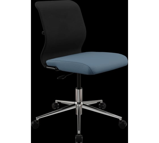 Кресло для персонала МЕТТА Sit 8 M4-9 - X2+Bahama /Uh00/Wh12(M01.B23.G42.W01) (Черный-Синий) z124.1.1.D02