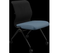 Кресло для персонала МЕТТА Sit 8 M4-9 - X2+Bahama /Uh00/Wh12(F56.W01) (Черный-Синий) z124.1.1.682