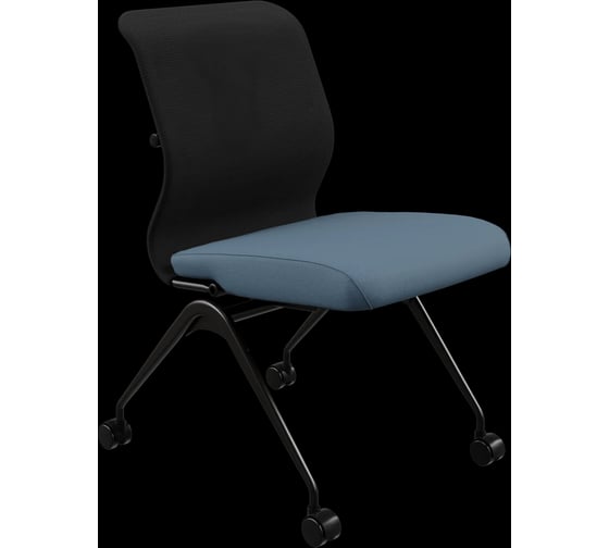 Кресло для персонала МЕТТА Sit 8 M4-9 - X2+Bahama /Uh00/Wh12(F56.W01) (Черный-Синий) z124.1.1.682