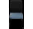 Кресло для персонала МЕТТА Sit 8 M4-9 - X2+Bahama /Uh00/Wh12(F56.W01) (Черный-Синий) z124.1.1.682 6