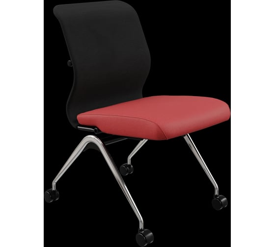 Кресло для персонала МЕТТА Sit 8 M4-9 - X2+Bahama /Uh00/Wh12(F53.W01) (Черный-Красный) z125.1.1.662