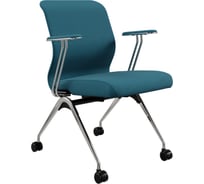 Кресло для персонала МЕТТА Sit 8 Mr4-4T - Vivaldi /Uh00/Wh12/T4mV-c(F54) (Светло-синий) zF7.4D.1.6A4