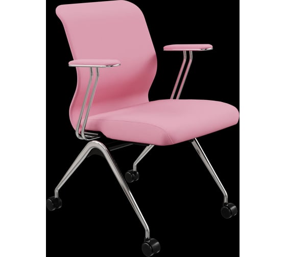 Кресло для персонала МЕТТА Sit 8 Mr4-4T - Vivaldi /Uh00/Wh12/T4mV-c(F53.W02) (Розовый) z6D7.4D.1.663