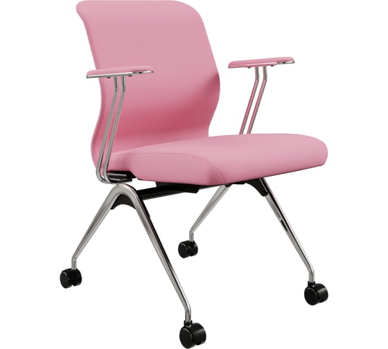 Кресло для персонала МЕТТА Sit 8 Mr4-4T - Vivaldi /Uh00/Wh12/T4mV-c(F53.W02) (Розовый) z6D7.4D.1.663
