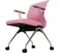 Кресло для персонала МЕТТА Sit 8 Mr4-4T - Vivaldi /Uh00/Wh12/T4mV-c(F53.W02) (Розовый) z6D7.4D.1.663 9