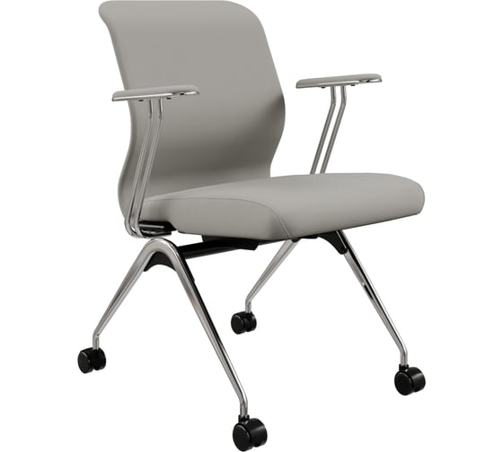 Кресло для персонала МЕТТА Sit 8 Mr4-4T - Vivaldi /Uh00/Wh12/T4mV-c(F53.W02) (Серый) z6D8.4D.1.663