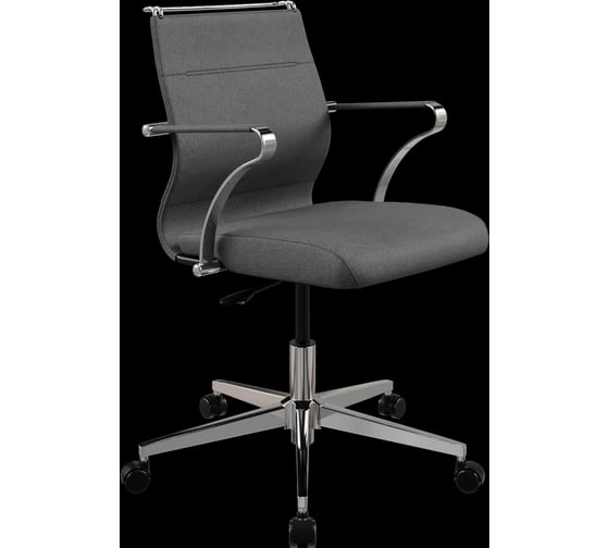 Кресло для персонала МЕТТА Sit Well M4-167K - Bahama /Ach46/Wh12/K15cF(M01.B22.G42.W02) (Темно-серый) z19E.5C.1.D42