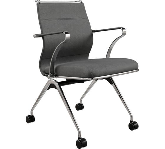 Кресло для персонала МЕТТА Sit Well M4-192K - Bahama /Ach46/Wm12/K15cF(F53.W02) (Темно-серый) z509510226