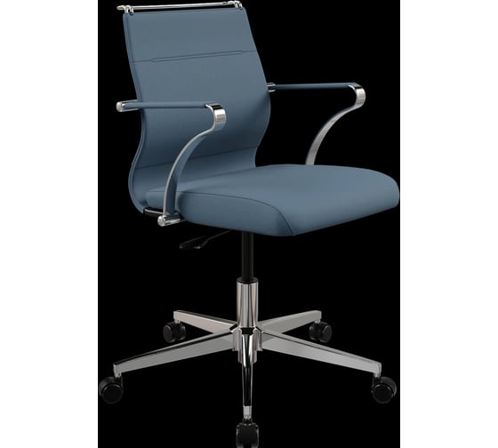 Кресло для персонала МЕТТА Sit Well M4-167K - Bahama /Ach46/Wh12/K15cF(M01.B22.G42.W02) (Синий) z36C.5C.1.D42