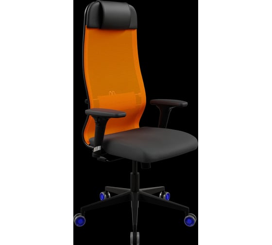 Кресло для персонала МЕТТА Sit 10 B1-111D - X2+UMF(X1) /Ub00/Wh00/D02P(M09.B11.G19.W27) (Оранжевый-Черный) z141.D.1.257 1