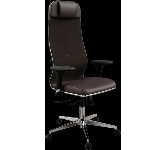 Кресло для персонала МЕТТА Sit 10 B1-115D - X2+Extra /Um00/Wm12/D02P(M18.B22.G18.W02) (Темно-коричневый)