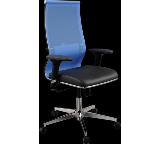 Кресло для персонала МЕТТА Sit 10 B2-163D - T+Extra /Km00/Wm12/D02P(M20.B22.G18.W02) (Васильковый-Черный) z316032389 1
