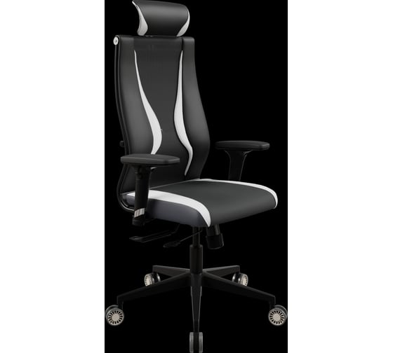 Кресло для персонала МЕТТА Sit 10 B2-170D - Italy+UMF(SY271)+Extra /Kb38/Wh09/D02P/H13mL-Pf-1DF(M18.B11.G19.W31) (Чер-Бел) z6DE.D.4B.30B 1