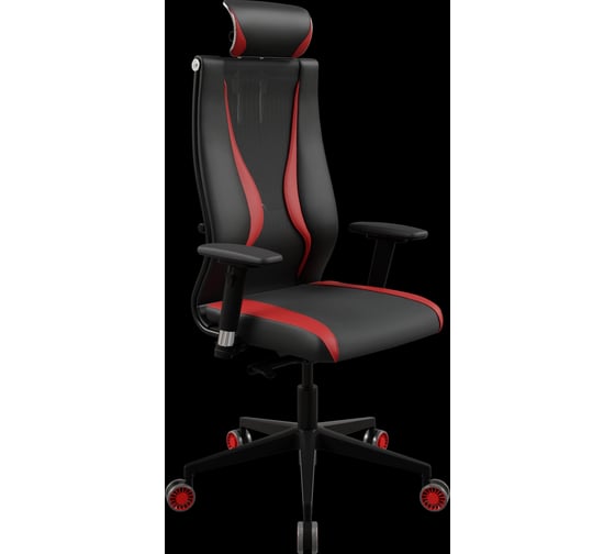 Кресло для персонала МЕТТА Sit 10 B2-170D - Italy+UMF(SY271)+Extra /Kb38/Wh09/D03P/H13mL-Pf-2D(M24.B11.G19.W32) (Черн-Кр) z6DF.6.49.51C 1