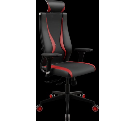 Кресло для персонала МЕТТА Sit 10 B2-170D - Italy+UMF(SY271)+Extra /Kb38/Wh09/D02P/H13mL-Pf-1DF(M18.B11.G19.W32) (Черн-Кр) z6DF.D.4B.30C 1
