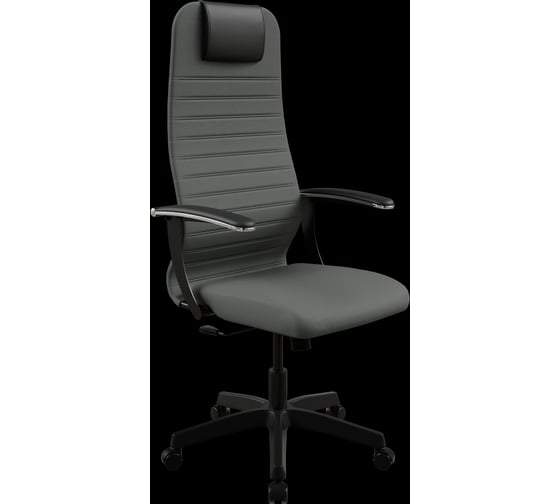 Кресло для персонала МЕТТА Sit 8 B1-10U - UMF(X1) /Uh02/Wh00/U0mL-b(M09.B02.G15.W01) (Темно-серый(допЧерный)) z549.2F.1.222