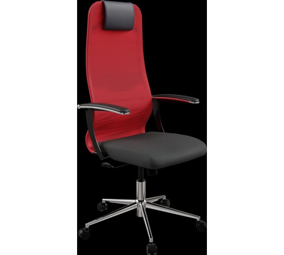 Кресло для персонала МЕТТА Sit 8 B1-8U - X1+UMF(X1) /Uh00/Wh00/U0mL-b(M09.B23.G18.W01) (Красный-Черный)