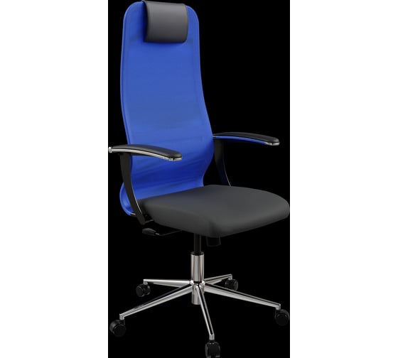 Кресло для персонала МЕТТА Sit 8 B1-8U - X1+UMF(X1) /Uh00/Wh00/U0mL-b(M09.B23.G18.W01) (Синий-Черный) zDB.2F.1.2A2 1