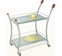 Сервировочный стол Мебелик Поло металлик, матовый 00 2496