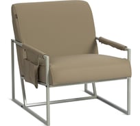 Кресло Чарли Люкс/Charli Lux металл капучино, экокожа LUX Modern 13-07, капучино Tetchair 25845