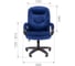 Кресло CHAIRMAN Home 668 Россия ткань Т-82 синий MSG LT 00-07200084 6