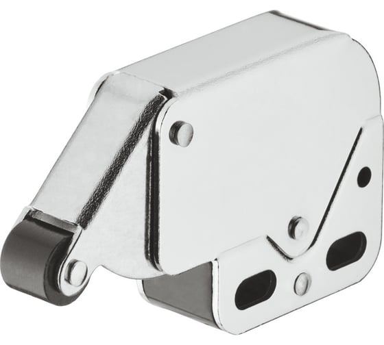 Защелка пружинная Hafele MINI-LATCH чёрная, без ответной планки 245.54.304
