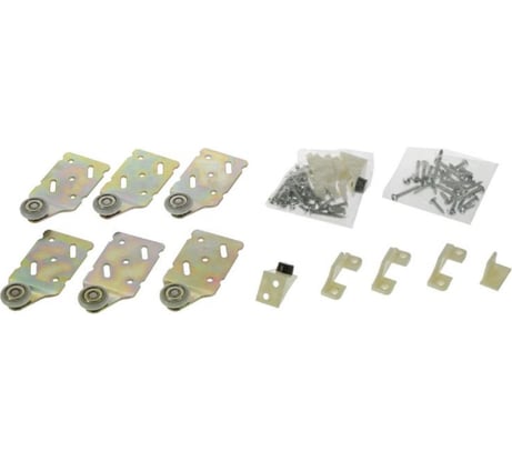 Ролики для шкафов купе Левша МС-45-R3 3-ств 45 кг У8-8559