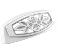 Мебельная ручка Левша FM-088 064 серебро прованс 9003 белый матовый У8-0419