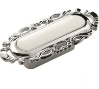 Мебельная ручка Левша FM-094 032 хром глянцевый белый TS У8-0149