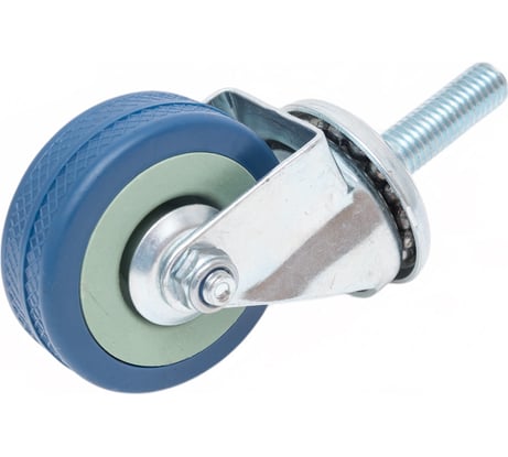 Колесо Левша на штыре М10 50 мм ПВХ У8-8954