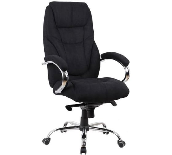 Офисное поворотное кресло KSG Kingstyle SHL-29 Tonpo Fabric Chrome (ткань, черный) KS-001178