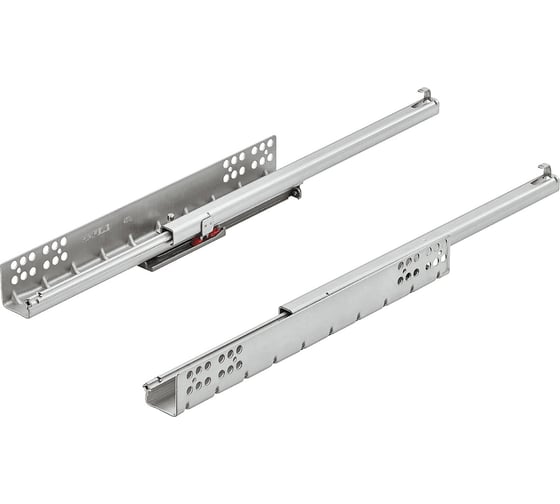 Направляющие скрытого монтажа Hafele Matrix runner UMS25 S гальванизированный, открытие от нажатия  на штифте 16/350 мм 433.08.173