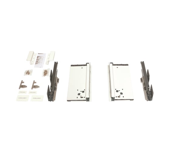 Комплект ящика MAKMART Некст/Next 3D_B Push H=127, L=400, отделка белая M-NXT.KBP.400.WH