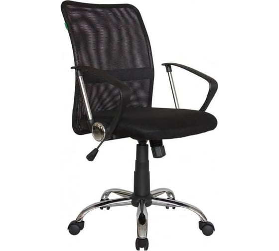 Кресло RIVA Chair RCH 8075 чёрная ткань, серая сетка (DW-04) УЧ-00000054
