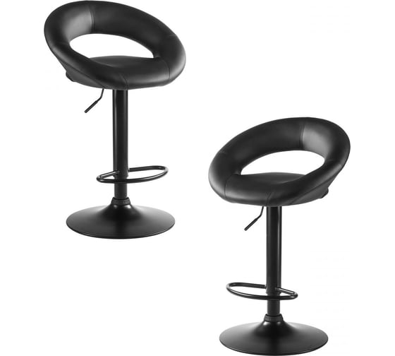 Стул барный DOBRIN набор 2 шт MIRA BLACK (чёрный) LM-5001-N_B-M_EL-black 1