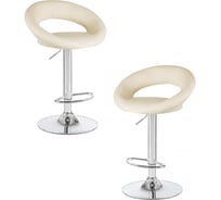 Стул барный DOBRIN набор 2 шт MIRA (кремовый) LM-5001-N_CH-M_EL-cream