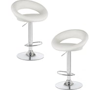 Стул барный DOBRIN набор 2 шт MIRA (белый) LM-5001-N_CH-M_EL-white